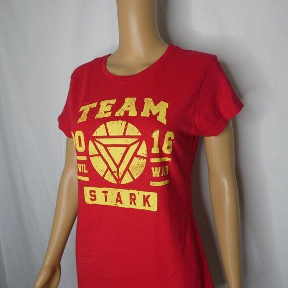 Teefury Team Stark Captain America Civil War Tee L - Picture 3 of 5